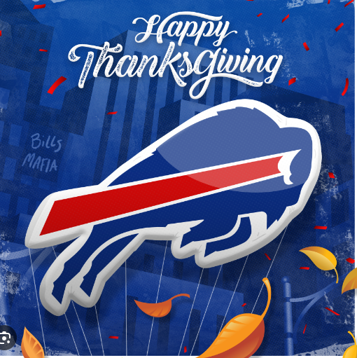 BillsFront's tweet image. Happy Thanksgiving!

GO BILLS!