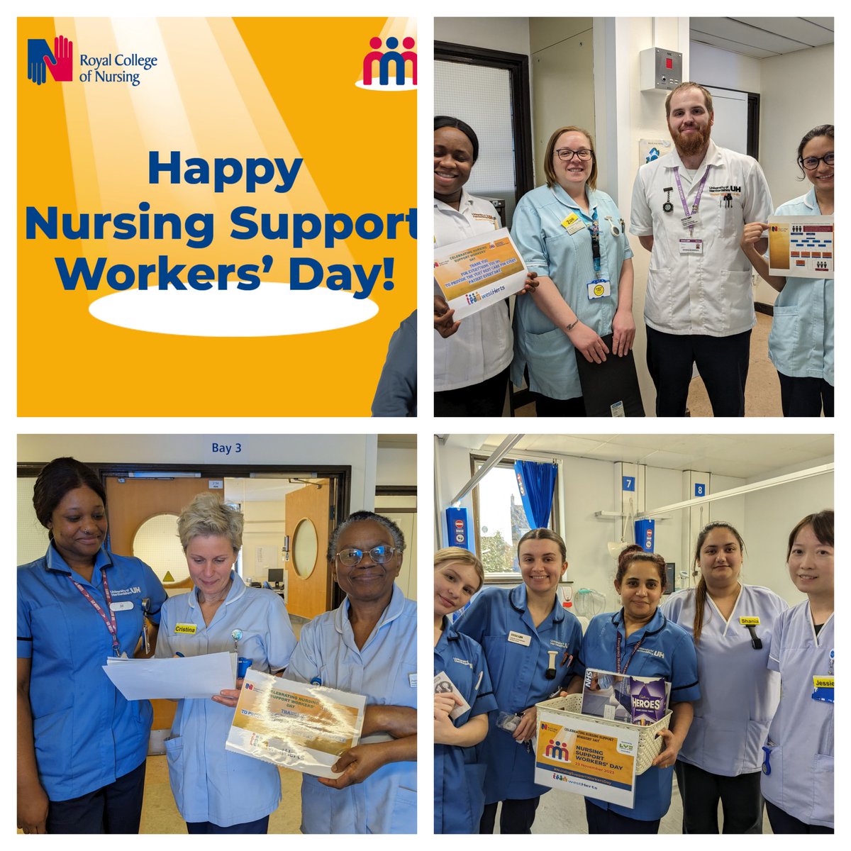 Lovely day in SACH thanking our fab support staff #TeamWestHerts #NursingSupportWorkersDay @rcn @WestHertsNHS @WNurseeducation @christinearms @PantSabitri @JoPrytherch @kellyMcgovern21