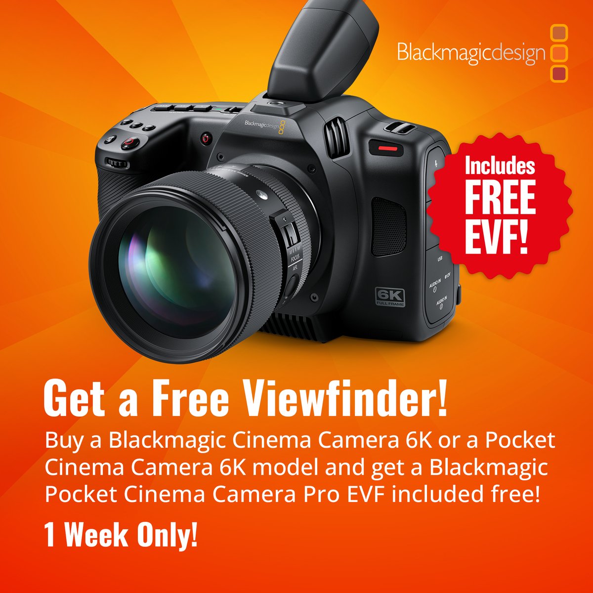 RCB Logic Ltd. (@rcblogic) on Twitter photo Get a Free Viewfinder! Buy a <a href="/Blackmagic_News/">Blackmagic Design</a> Cinema Camera 6K or a Pocket Cinema Camera 6K model and get a free Blackmagic Pocket Cinema Camera Pro EVF included!
rcblogic.co.uk/product/blackm… Get a Free Viewfinder! Buy a <a href="/Blackmagic_News/">Blackmagic Design</a> Cinema Camera 6K or a Pocket Cinema Camera 6K model and get a free Blackmagic Pocket Cinema Camera Pro EVF included!
rcblogic.co.uk/product/blackm…