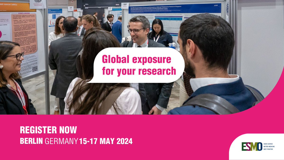 #ESMOBreast24: Let your research findings stimulate discussions and help us drive progress in the #BreastCancer field. Submit your abstract by 13 February. 👉ow.ly/Wj2q50QaKCz @ErikaHamilton9 @judithbalmana @CarmenCriscit @RebeccaDSing @matteolambe @hmcarthur @Otto_DFCI…