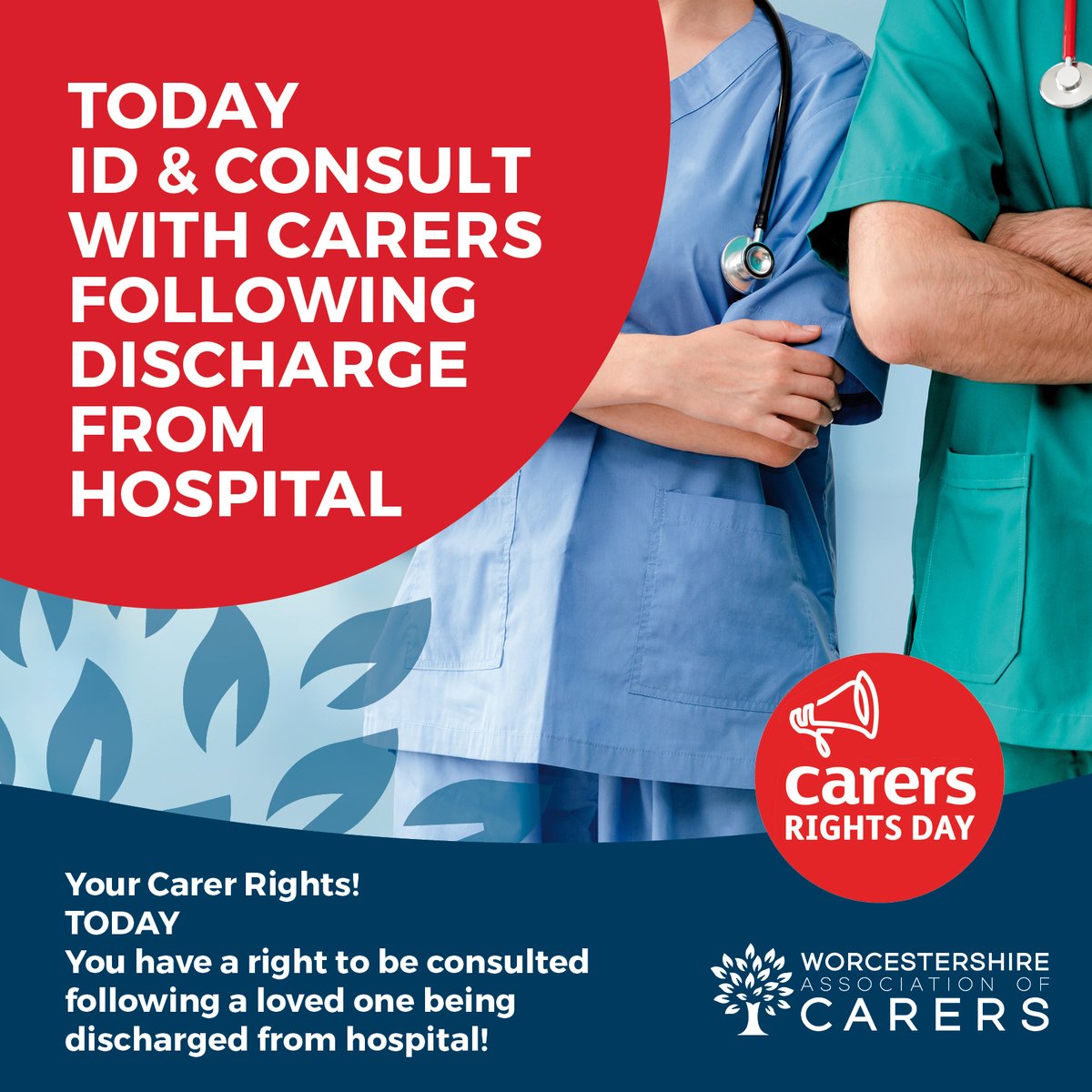 Today. ID and consult with Carers following discharge from Hospital. gov.uk/government/pub… #worcestershire #worcester @OfficialYSS #CrossroadsCaringforcarers @CarersCareline @WorcsWPCC @worcscc @WorcsAcuteNHS @WACShop @WACSocialPres @CarersUK