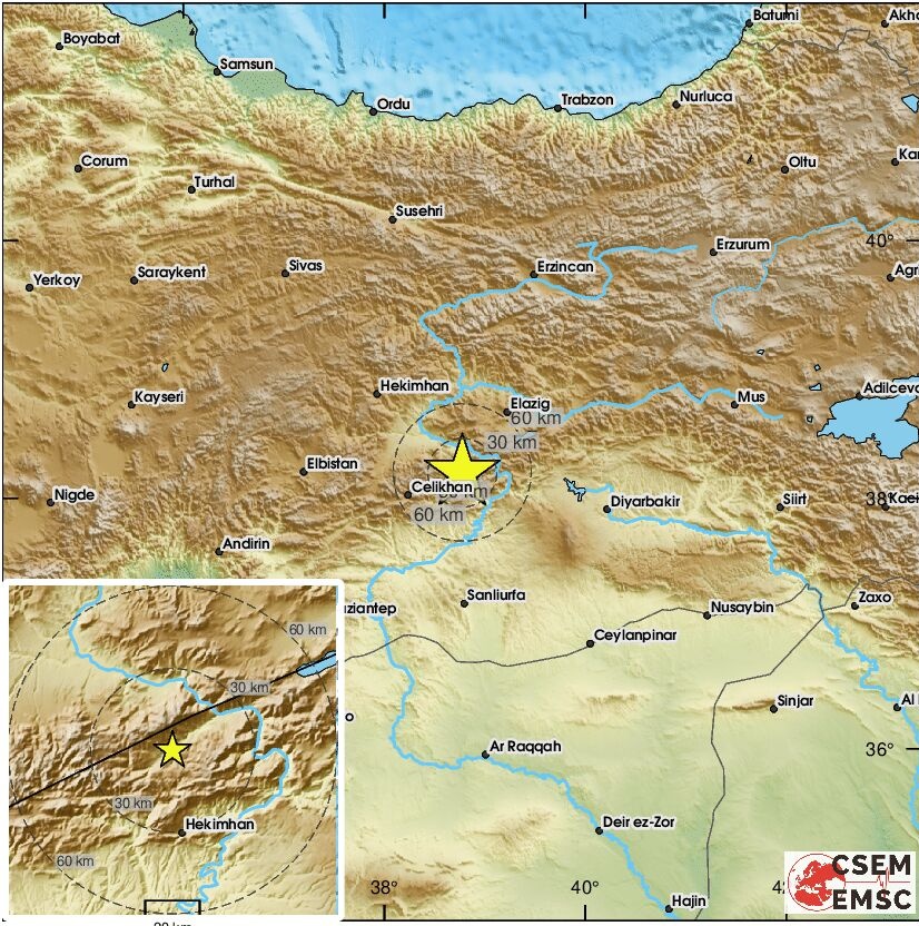 Çok Güçlü: #Adıyaman'da 5.6 büyüklüğünde #deprem meydana geldi. Deprem çok geniş bir alandan hissedildi.