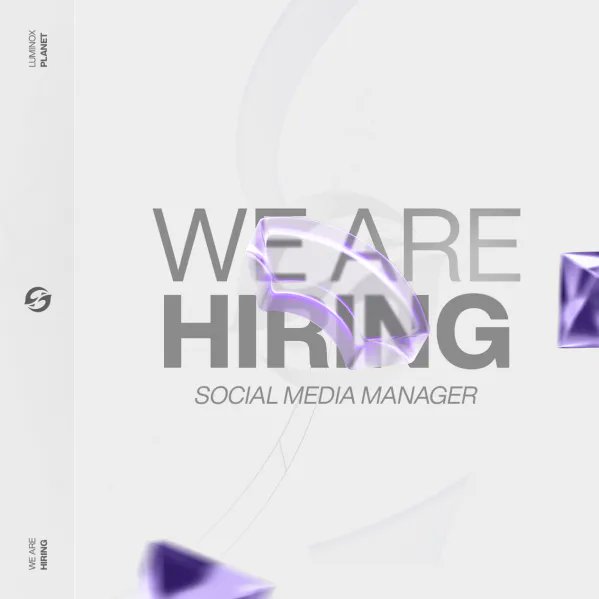 WE WANT YOU 🫵 We are looking to strengthen our team, and are looking for the following position: - Social Media Manager (Twitter, Instagram etc.) You think you are the right one then comment below or write @Kyze96 a DM for more information #JoinLuminox
