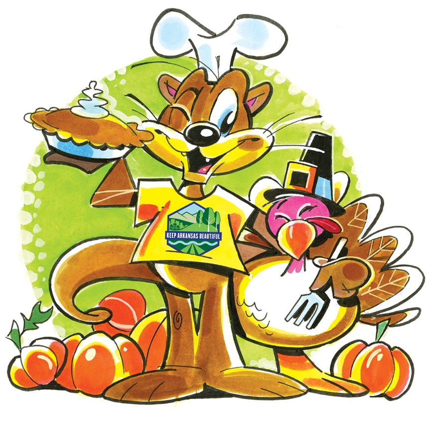 KeepARBeautiful's tweet photo. 🍂🥧🌻🦃 Happy Thanksgiving! 🍂🥧🌻🦃
Otto the Otter and Keep Arkansas Beautiful are grateful for you! Thanks for helping us keep Arkansas clean, green and beautiful.
#keepARbeautiful #HappyThanksgiving #GiveThanks #Grateful #AuthenticArkansas https://t.co/gYIcLSwMMP