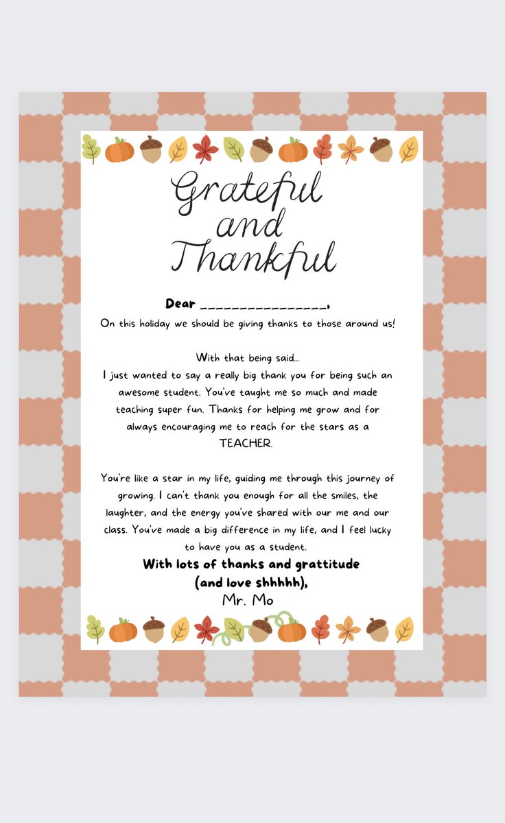 Mr_Mahmoudmo's tweet photo. Sent out this note to all my kiddos!

It’s so hard to even express in words how grateful I am to have met them in this segment of my life but I tried🥹

Happy thanksgiving everyone! https://t.co/5jMFzHqATM
