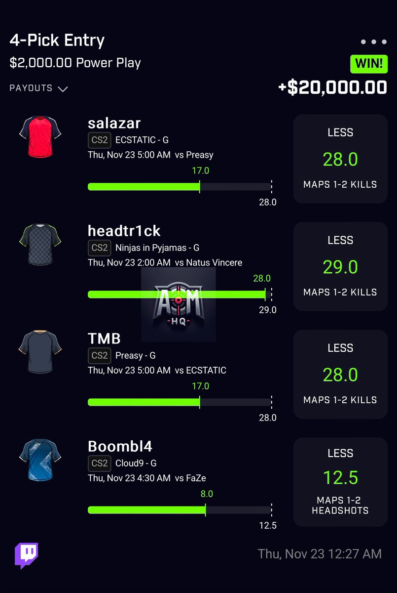 CSGO 4 MAN CASHED FOR $20,000💰
 
$1000 to 3 people who LIKE &amp; RETWEET 🦃 

Come join the #1 FREE gambling Discord server on Twitter!

👇🏻

discord.gg/yB8uXa7E

#GamblingTwitter #PrizePicks