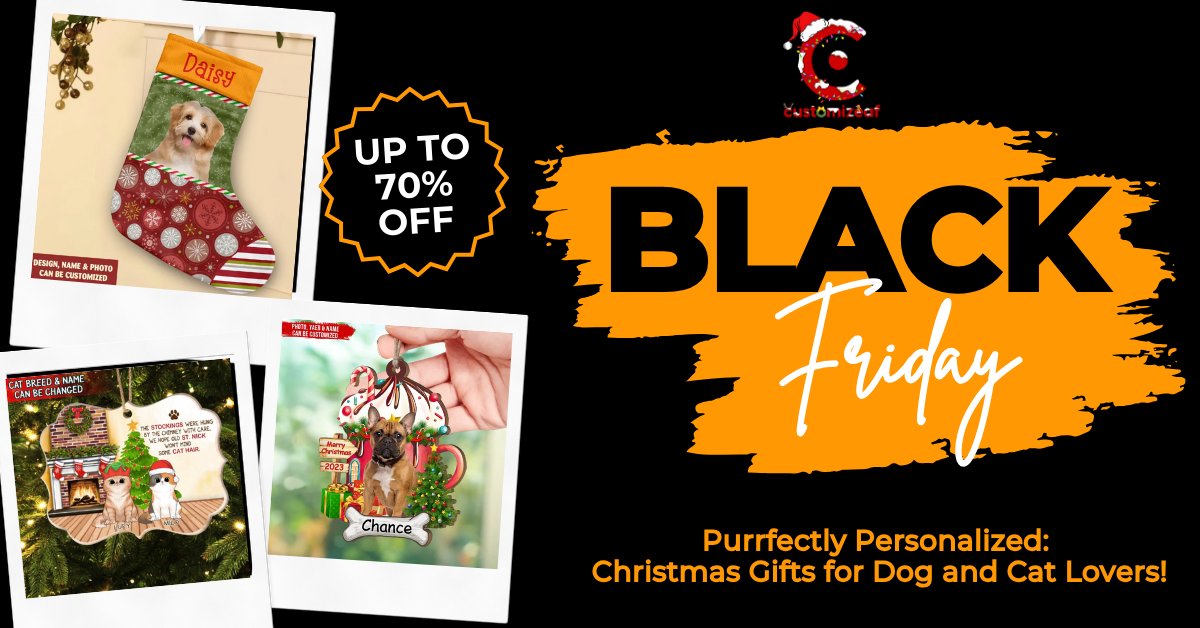 This Black Friday, pamper your furry friends with personalized goodies! 🐶 Use code: BLACKFRI to saving your card. 🐾💕
=> See More Products: customizeaf.com
#BlackFriday #DogLover #FurryFriends