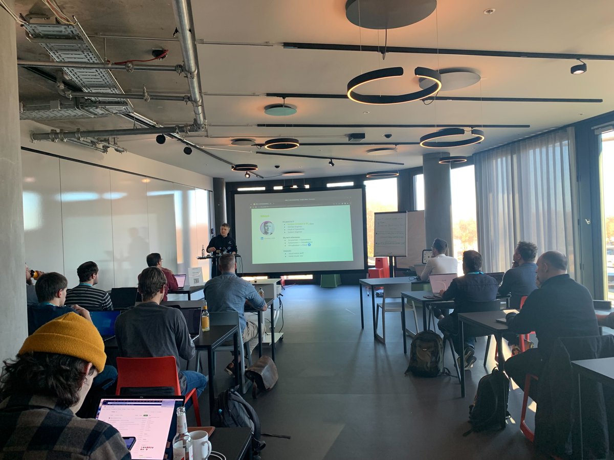 ConDaysEU's tweet image. Christian Hörl, @SysEleven with his amazing “K8s Deep Dive: Mastering Production-Grade Deployments with Practical Insights and Hands-On Exercises” workshop.

#ContainerDayWorkshops #CDWorkshops #MachineLearning #Security #k8s #automation #edgecomputing