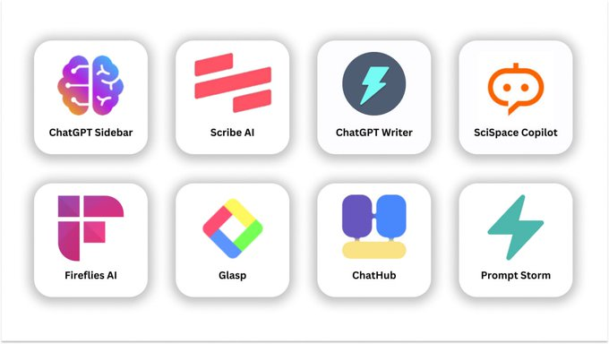 cashmak_bx's tweet photo. 🚨Arrêtez de vous limiter à ChatGPT

Les extensions Chrome basées sur l'IA font des ravages dans l'industrie de l'IA !

Voici 8 extensions Chrome pour économiser des heures de travail🧵 : https://t.co/bp35ltJJQF