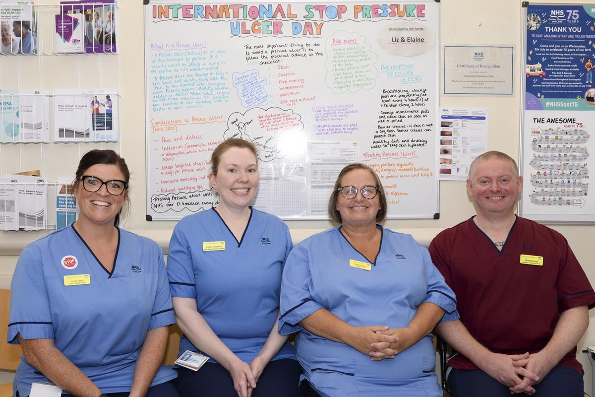 NHSGGC's tweet photo. On Thursday, 16th November, our teams took part in Stop Pressure Ulcer Day 

Stop Pressure Ulcer Day is an annual day that helps bring the knowledge of pressure ulcers to a wider audience.

Our teams held competitions and created information areas to help raise awareness! https://t.co/54vcF2GIqc