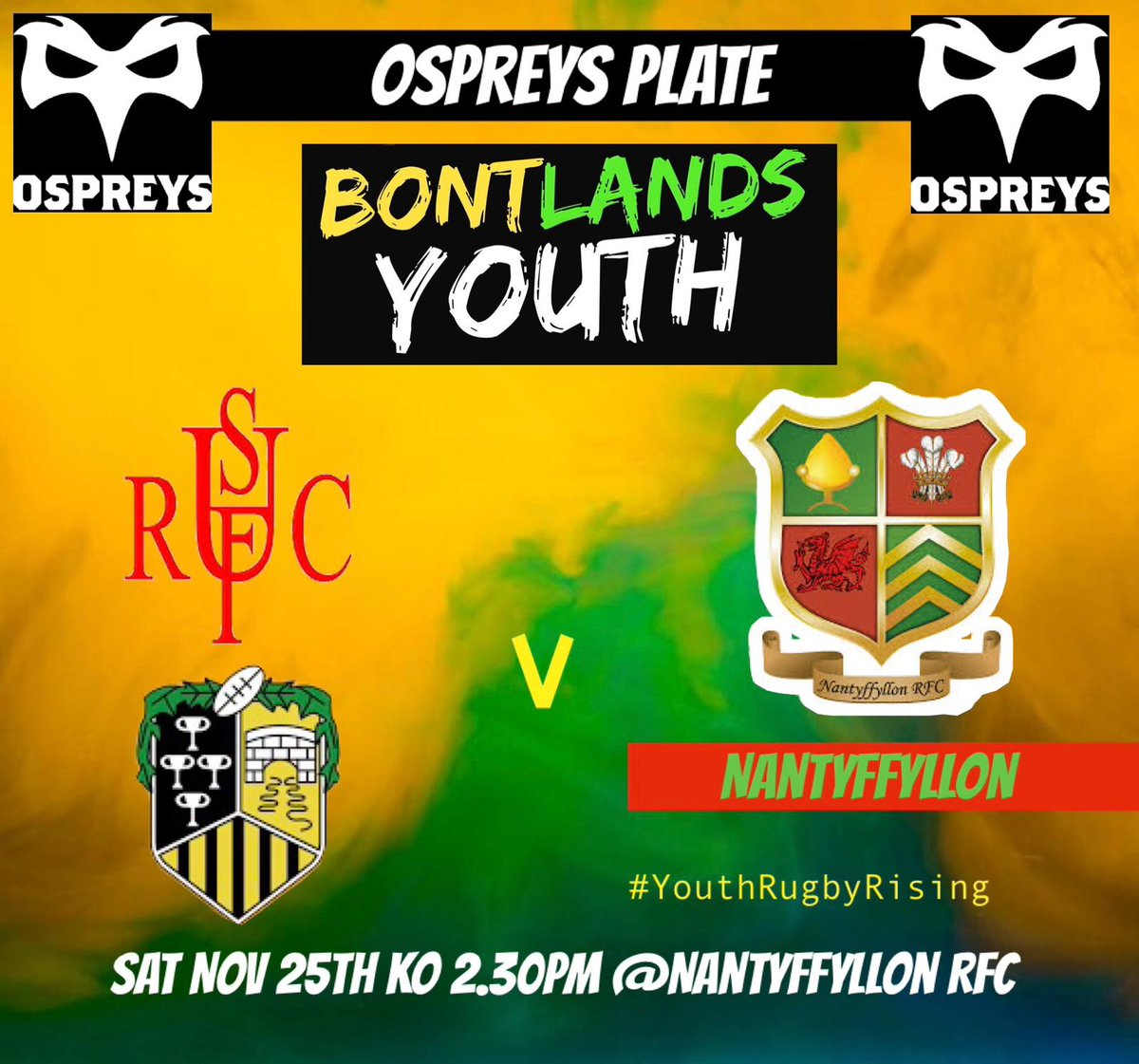 Another away day for the Team this Saturday.....hoping to capitalise on our plate win last weekend

#youthrugbyrising 
#Bontlands 
#Rugby 
#ospreysrugby