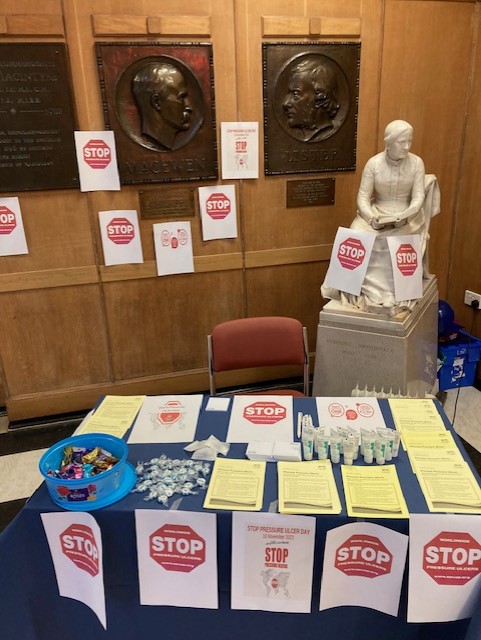 On Thursday, 16th November, our teams took part in Stop Pressure Ulcer Day 

Stop Pressure Ulcer Day is an annual day that helps bring the knowledge of pressure ulcers to a wider audience.

Our teams held competitions and created information areas to help raise awareness!