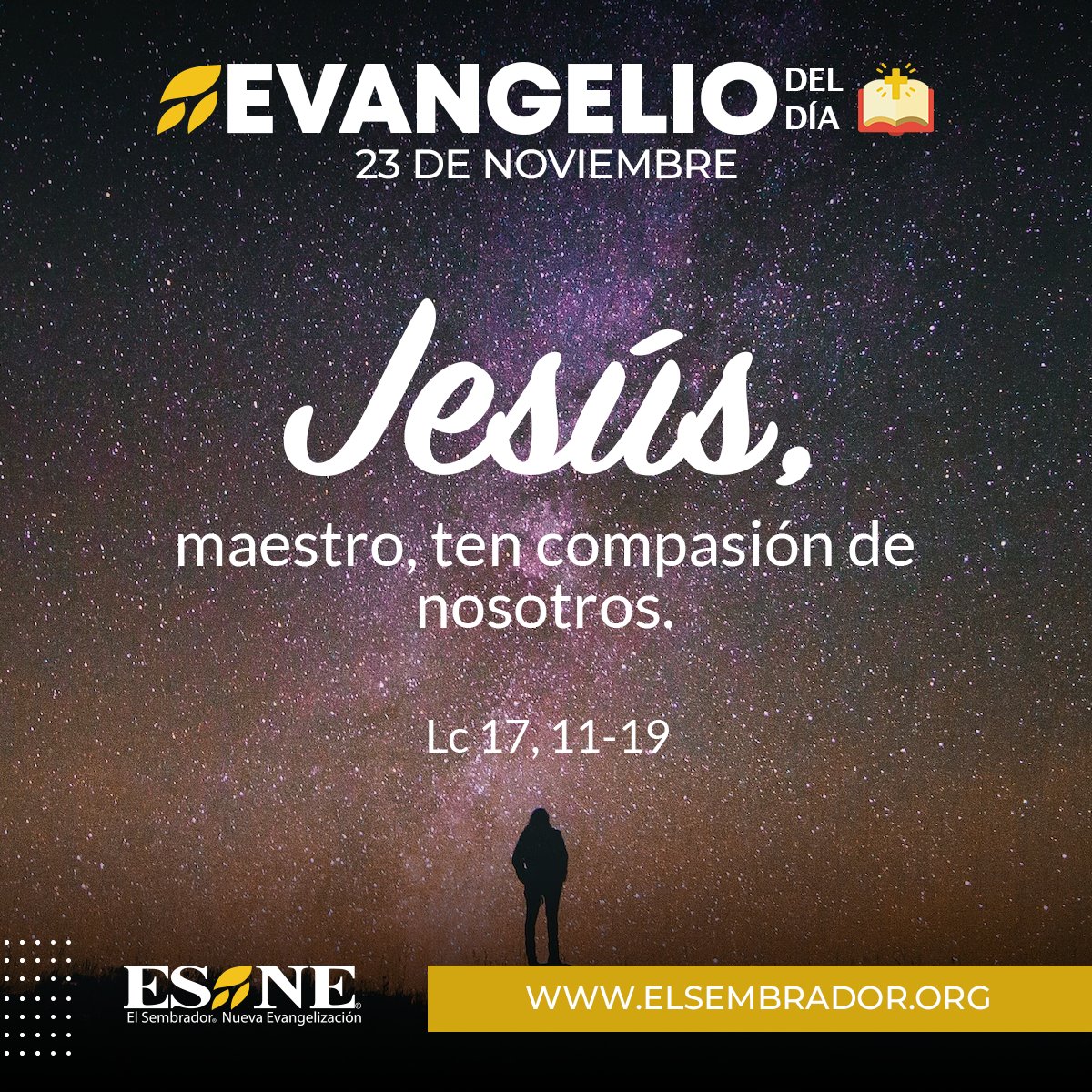 #EvangelioDeHoy 📖 Pesebres... todo apariencia: el mundo sigue declarando la guerra, declarando la guerra. El mundo no ha comprendido la senda de la paz». ➡️ elsembradorministries.com/esne/evangelio/