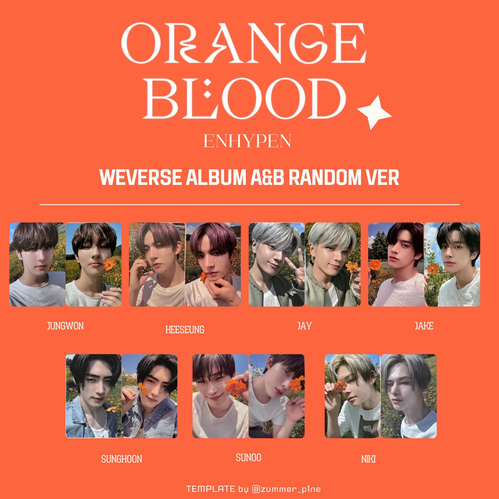 ENHYPEN ORANGE BLOOD Weverse 特典 トレカ コンプ|K-POP・アジア ENHYPEN ORANGE BLOOD Weverse 特典 トレカ コンプ|K-POP・アジア