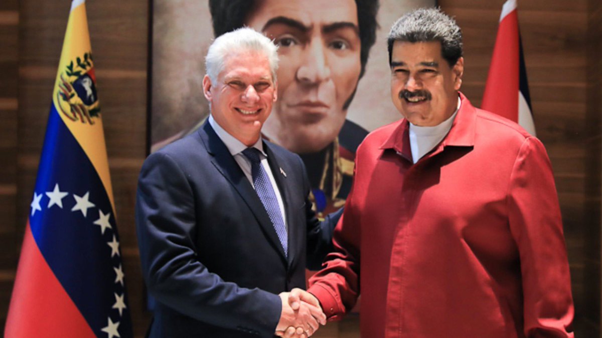 DiazCanelB's tweet photo. Hermano presidente @NicolasMaduro, recibe las más sentidas felicitaciones del pueblo y gobierno cubanos en ocasión de tu cumpleaños. Te enviamos un cálido y fraterno abrazo desde La Habana. https://t.co/7lneImTBpq