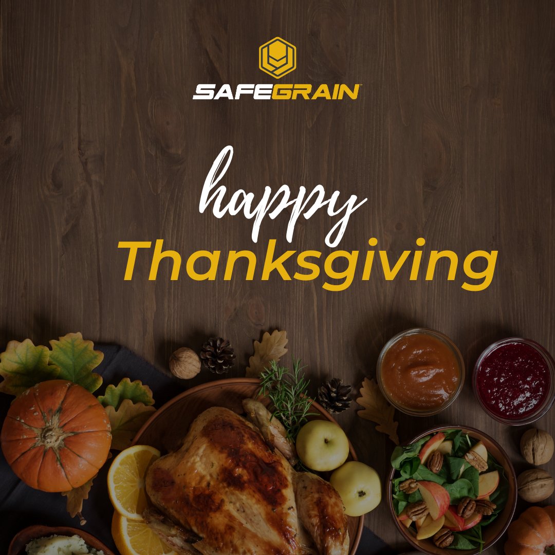 SafeGrain's tweet image. From the farmers who grow the crops and raise the livestock, the truck drivers who haul the commodities, and the employees who craft it into the food we enjoy, thank you for making the food we eat every day possible. Happy Thanksgiving! 

#GiveThanks #Thanksgiving #Farmers #Food