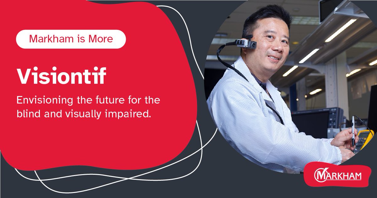 👀 Visiontif is on a mission to change the game for people living with visual impairments with its 👓 wearable, AI-powered, assistive device allowing those with loss of vision to independently navigate the world.

READ MORE ➡️ ow.ly/AOlw50Qap2I

#MarkhamIsMore #YRTech