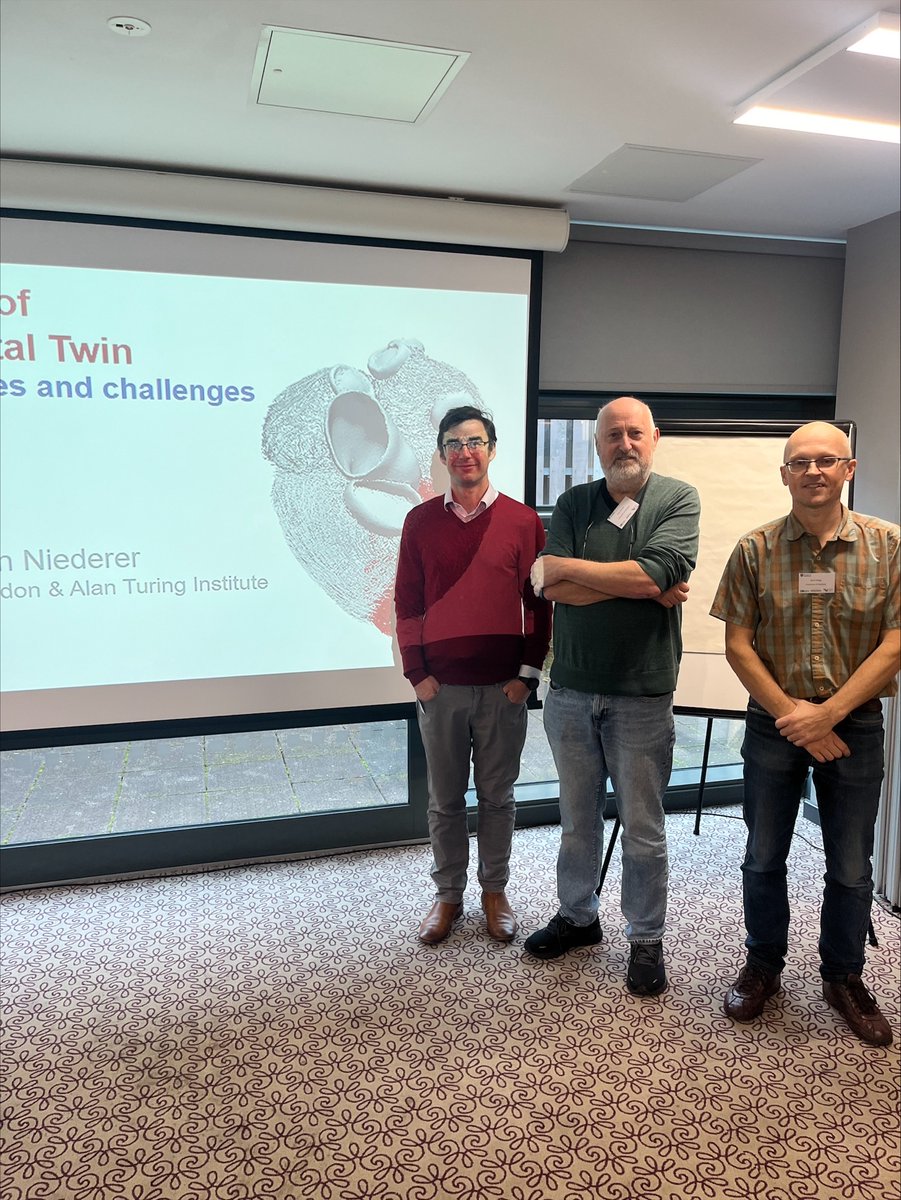 Mark Girolami (@turingchiefsci) on Twitter photo Three of our TRIC-DT Co-Directors took part in the 5th <a href="/sheffielduni/">The University of Sheffield</a> Workshop on Structural Dynamics with the Dynamics research group. The event has enabled cross sector research discussions around Digital Twin opportunities and challenges.
#digitaltwin #workshop Three of our TRIC-DT Co-Directors took part in the 5th <a href="/sheffielduni/">The University of Sheffield</a> Workshop on Structural Dynamics with the Dynamics research group. The event has enabled cross sector research discussions around Digital Twin opportunities and challenges.
#digitaltwin #workshop