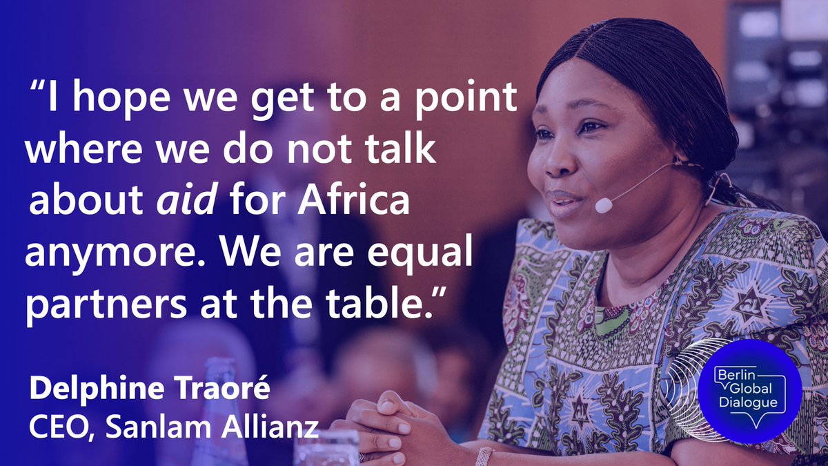 What is the role of the African continent in a multipolar world? 

Watch Delphine Traoré @DMaidou, CEO of SanlamAllianz, in dialogue with German Chancellor @OlafScholz @Bundeskanzler at #BGD2023! 

➡️youtube.com/watch?v=us1ceb…