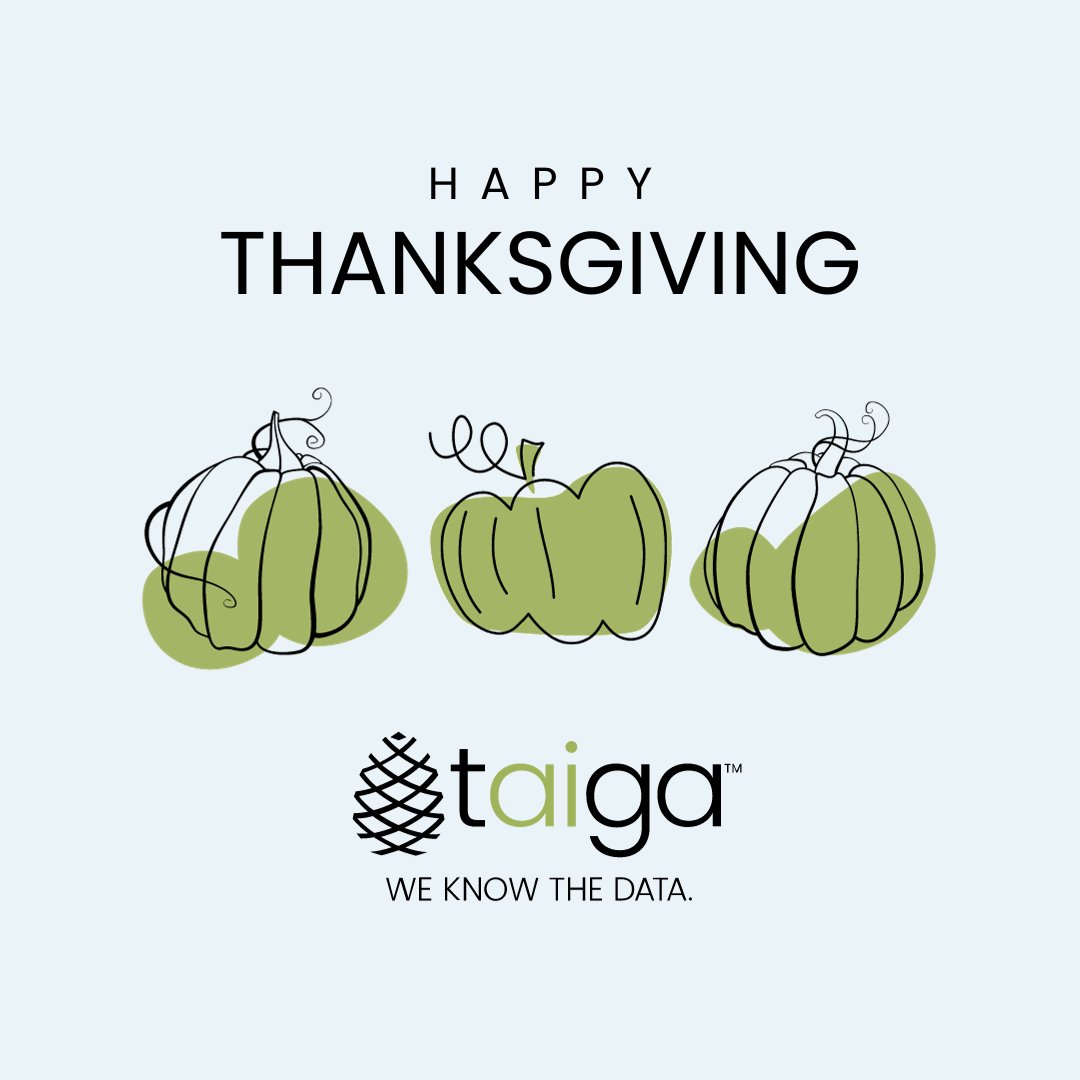 Taiga wishes you a Thanksgiving filled with laughter, good company, and plenty of delicious eats! Enjoy the feast and the moments worth savoring. #HappyThanksgiving