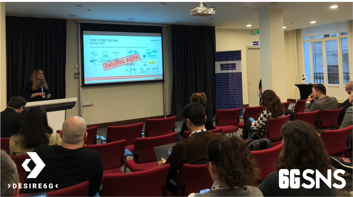 🚀DESIRE6G was presented today at <a href="/6G_SNS/">SNS JU</a> brokerage event by coordinator Chrysa Papagianni, where she covered our innovations, ongoing work and extreme UCs.

🤝Great to hear from projects <a href="/Predict6G/">PREDICT-6G Project</a>, <a href="/Hexa_X_II/">Hexa-X-II</a> and <a href="/verge_project/">VERGE Project</a> about their approach to key technologies for #6G!