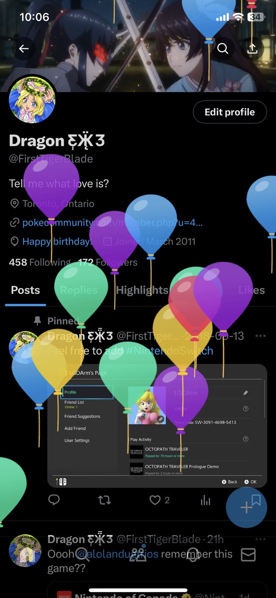 FirstTigerBlade's tweet image. Birthday is today ✨💖