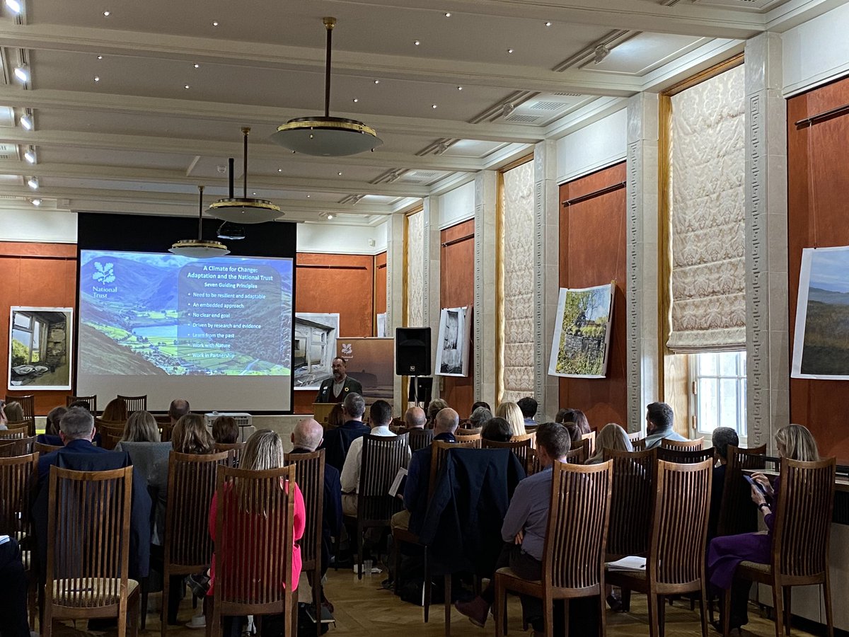 nikmcv's tweet photo. ‘Climate change is happening- we must act to adapt now - it’s the responsible thing to do.’ #AClimateforChange @NationalTrustNI launch at Stormont today. https://t.co/fEekTZgOW4