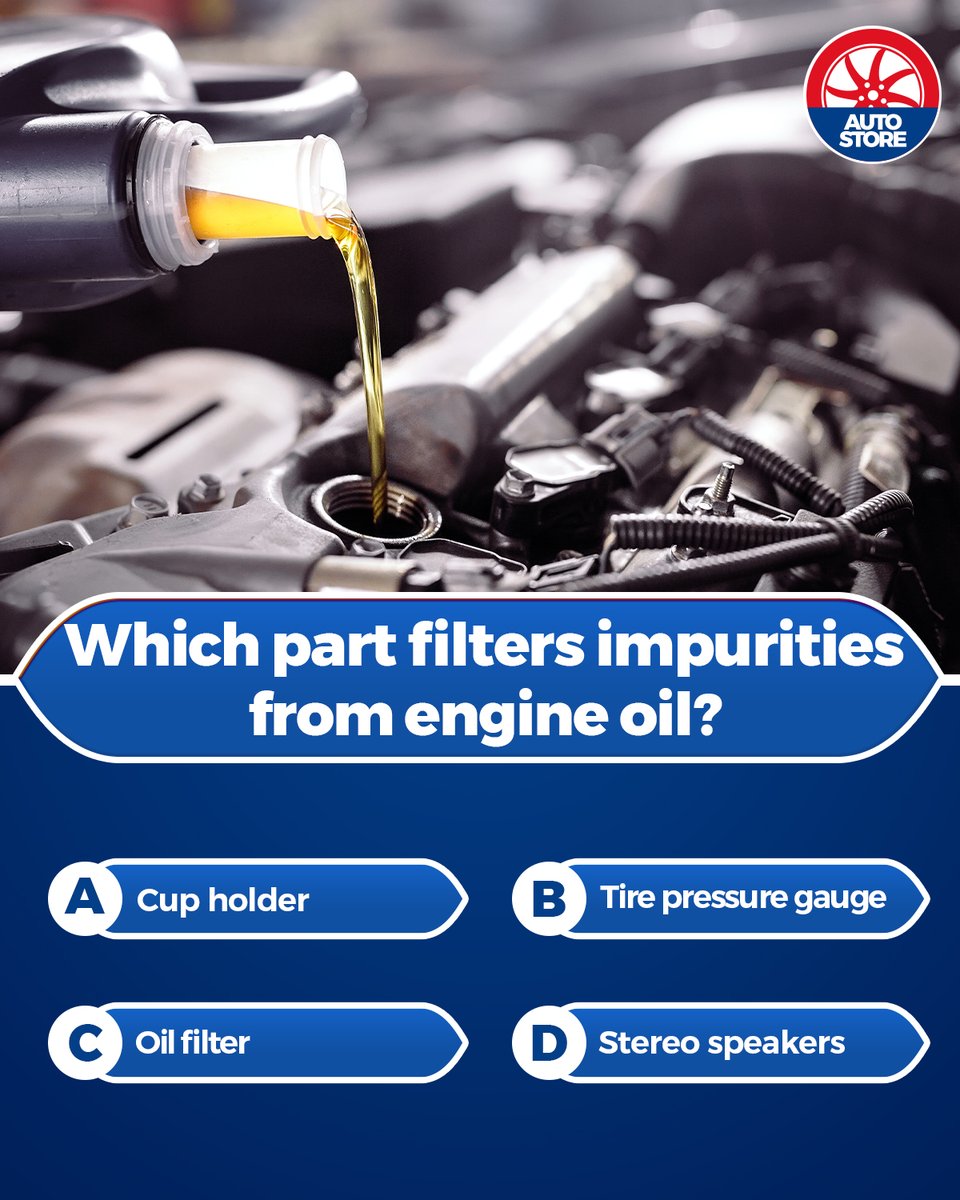 Which Part Filters Impurities From Engine Oil?

#PakWheels #PakWheelsAutoStore #PWCarCare #CarProducts #CarAccessories #OilFilter #EngineMaintenance #ImpurityRemoval
