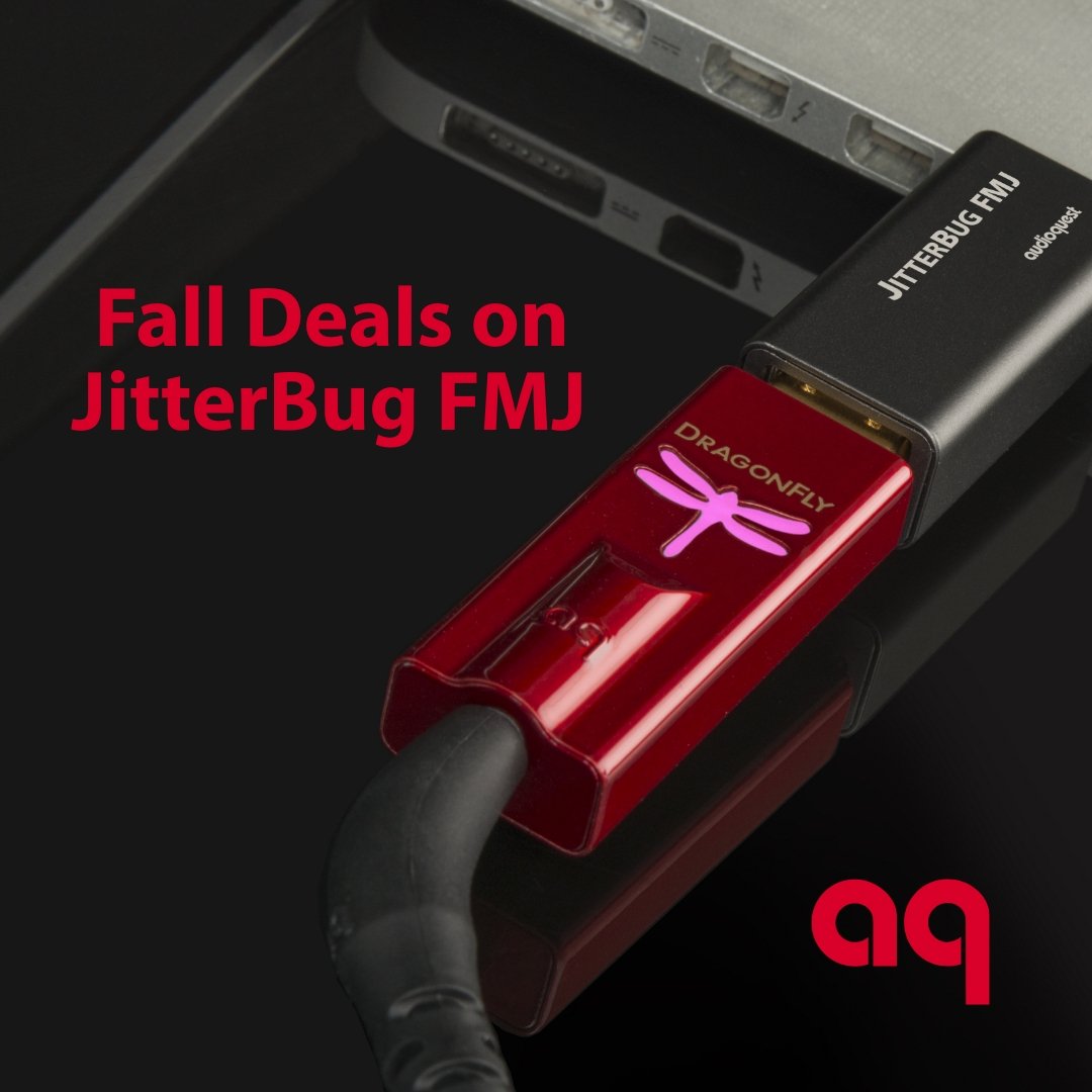 A truly dynamic duo: DragonFly Red and JitterBug FMJ.

Get your hands on our JitterBug FMJ promo offer - now available at retailers right across USA and Canada - until December 31!

#AQJitterBugFMJ #AQDragonFlyRed #BeautifulMusic #StreamingMusic #DoTheJitterBug