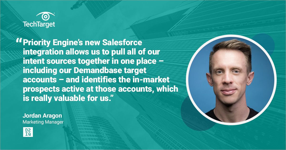 InformaTTGT's tweet image. Discover how Jordan Aragon from D2iQ is using Priority Engine™ to boost his workflow and identify potential prospects ✅ 

Learn what #PriorityEngine can do for you: 
bit.ly/459ROCm

#PriorityEngine #DataOptimization