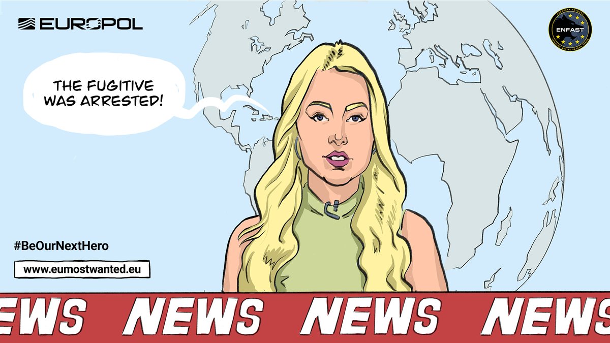 🚔 Less than a week into our annual #EUMostWanted campaign &amp; we have our first arrest! 👏👏

💪 The fugitive, wanted for a crime committed in Spain, was arrested in Germany following a tip from our website.

🦸🏻‍♀️🦸🏿‍♂️Can you #BeOurNextHero? Visit ⤵️
eumostwanted.eu/be-our-next-he…