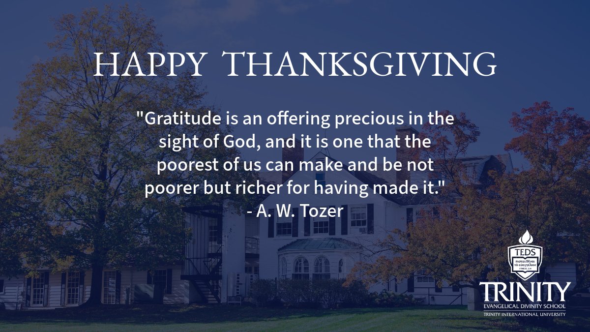 TEDS's tweet image. 🙏 This #Thanksgiving, we’re filled with gratitude for God’s faithfulness and His Word that unveils the gospel to us all. At TEDS, we’re entrusted with the gospel, and we strive to know it, live it, and share it. #TEDS #Gospel #Faithfulness #Scripture📖