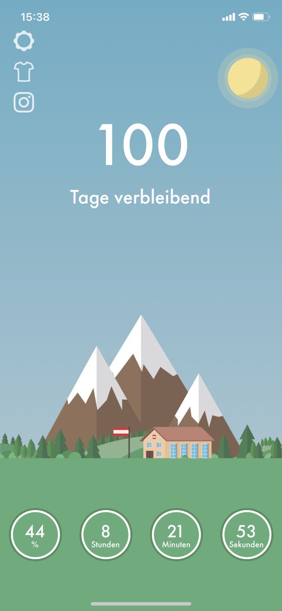 Nur mehr 100 Tage oida 🥰