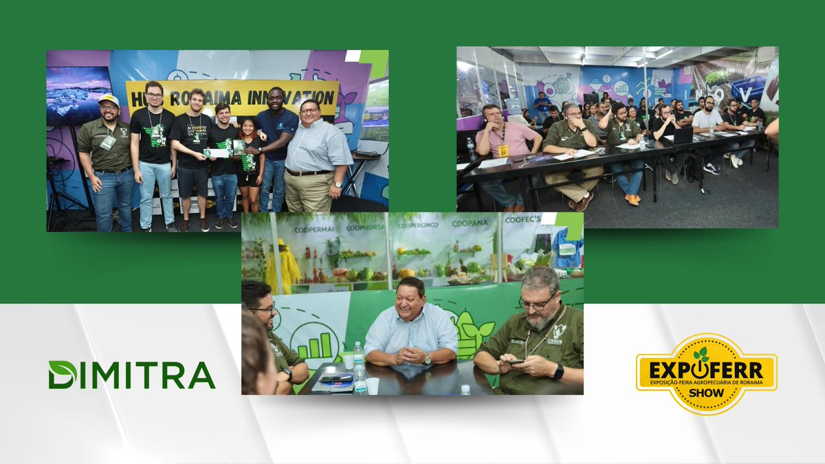 DimitraSpanish's tweet photo. En el tercer día de la #Expoferr2023, en Brasil, Diego Costa, director de Dimitra, discutió proyectos con Faerr, Seadi Roraima y Sebrae/RR para implementar tecnología en el agronegocio.
#DMTR $DMTR #Expoferr #Agronegocio #Innovación https://t.co/xdbrkSuQhL