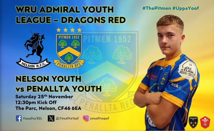 PenalltaYoof's tweet photo. Our re-arranged game with @NelsonRFCYouth, now scheduled for a 12:30pm kick-off this Saturday...
Please come and show your support for the boys once again in this mouth watering derby, which should be a cracker...
#futurepitmen #uppayoof https://t.co/qoTLPEb3Pe
