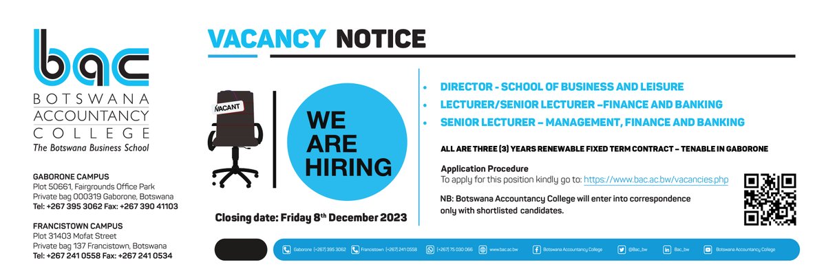 Botswana Accountancy College tweet media