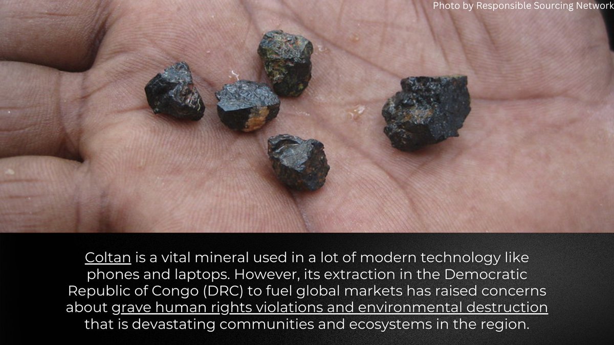 GFC_forests's tweet image. ⛏️ Coltan mining in the DRC, and extractivism in general, is a driving force in mass oppression, human rights abuses, and environmental damage. 🇨🇩

🪨 Here are some of the key points from a paper we published recently on extractivism in the #DRC 

🔗 globalforestcoalition.org/the-dark-side-…

🧵