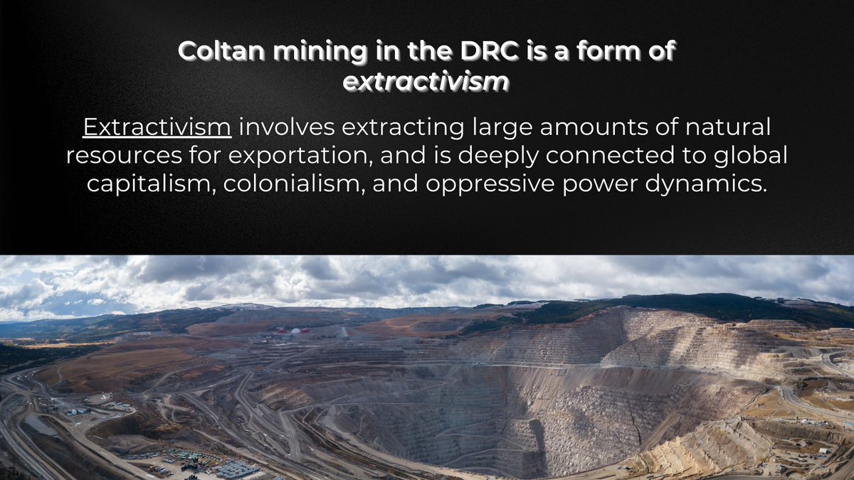 GFC_forests's tweet image. ⛏️ Coltan mining in the DRC, and extractivism in general, is a driving force in mass oppression, human rights abuses, and environmental damage. 🇨🇩

🪨 Here are some of the key points from a paper we published recently on extractivism in the #DRC 

🔗 globalforestcoalition.org/the-dark-side-…

🧵