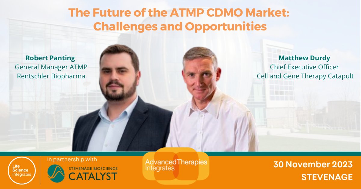 One week until #AdvancedTherapiesIntegrates2023 and we are excited to announce our second fireside chat ft Robert Panting (Rentschler Biopharma) interviewed by Matthew Durdy (Cell and Gene Therapy Catapult) discussing the future of the ATMP CDMO Market. 
lifescienceintegrates.com/agenda/advance…