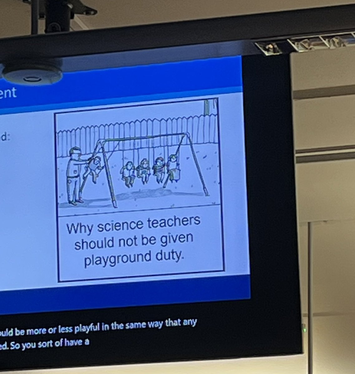 LexAtom's tweet image. Great talk by Prof Jenny Gibson (University of Cambridge) on the importance of play. Including this gem!