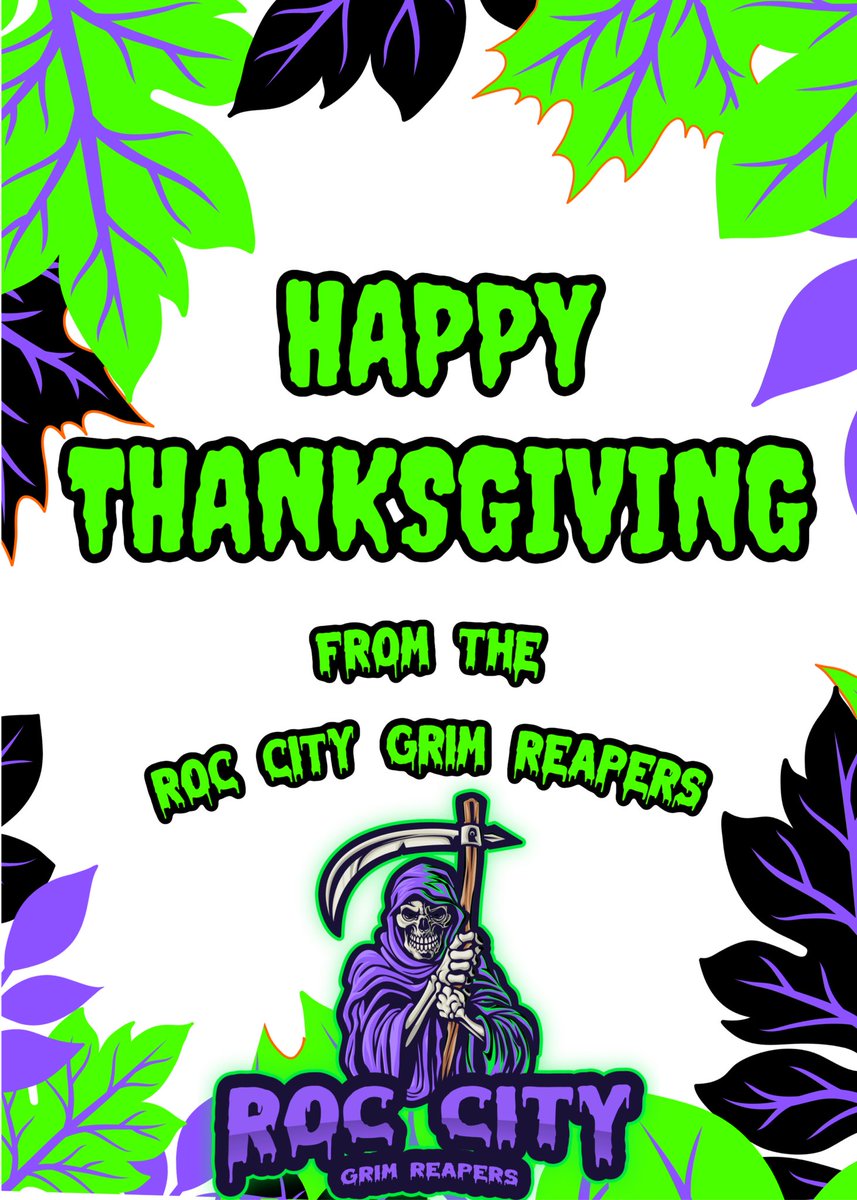 🦃🟣🟢⚫️🏈 From the Roc City Grim Reapers