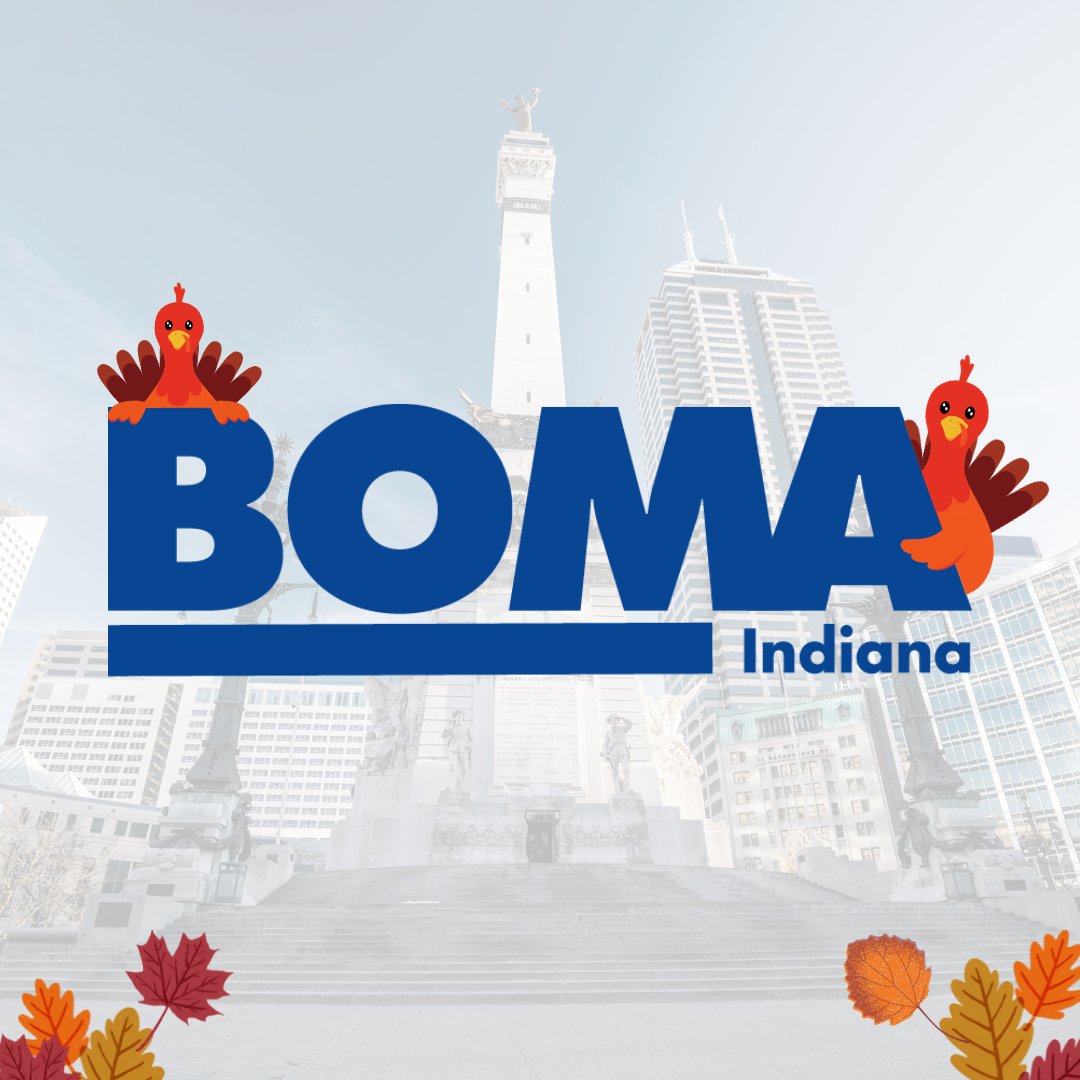 Happy #Thanksgiving from BOMA Indiana 🦃

We're thankful for all of our members and all they do for #CRE 

#BOMAIndiana #TurkeyTurkey