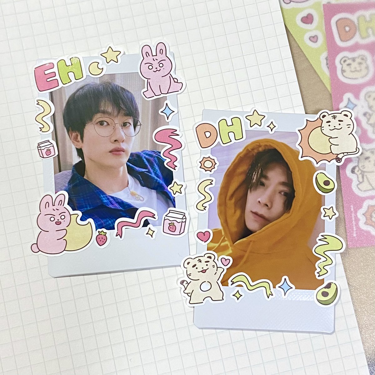 老虎兔兔貼紙實物公開 .ᐟ.ᐟ
預售時間只剩最後一個星期啦～

#슈퍼주니어 #동해 #은혁 #東海 #銀赫
#SUPERJUNIOR #DONGHAE #EUNHYUK