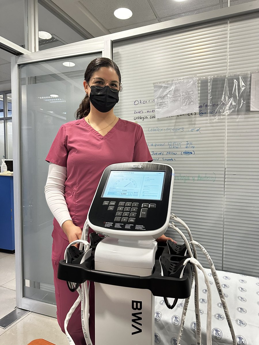 Muy contentos por tener ya disponible en el servicio de nefrología y trasplantes con el Inbody BWA para la mejorar valoración de nuestros pacientes del <a href="/HospitalJuarezM/">Hospital Juárez de México</a>