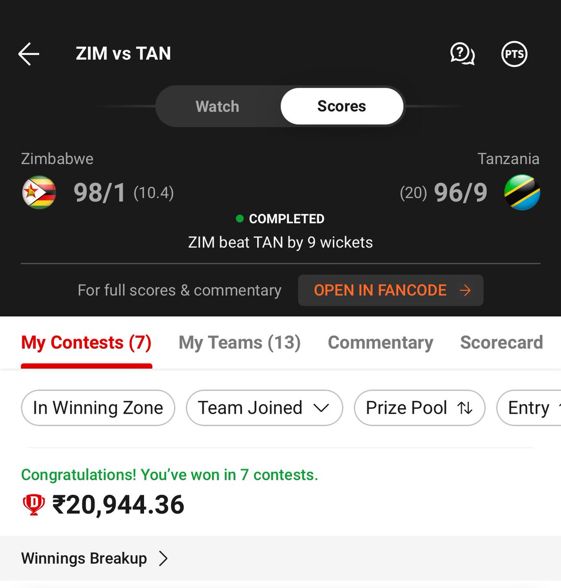 Fantasy Cricket Pro 🏏 (Viren Hemrajani) tweet media