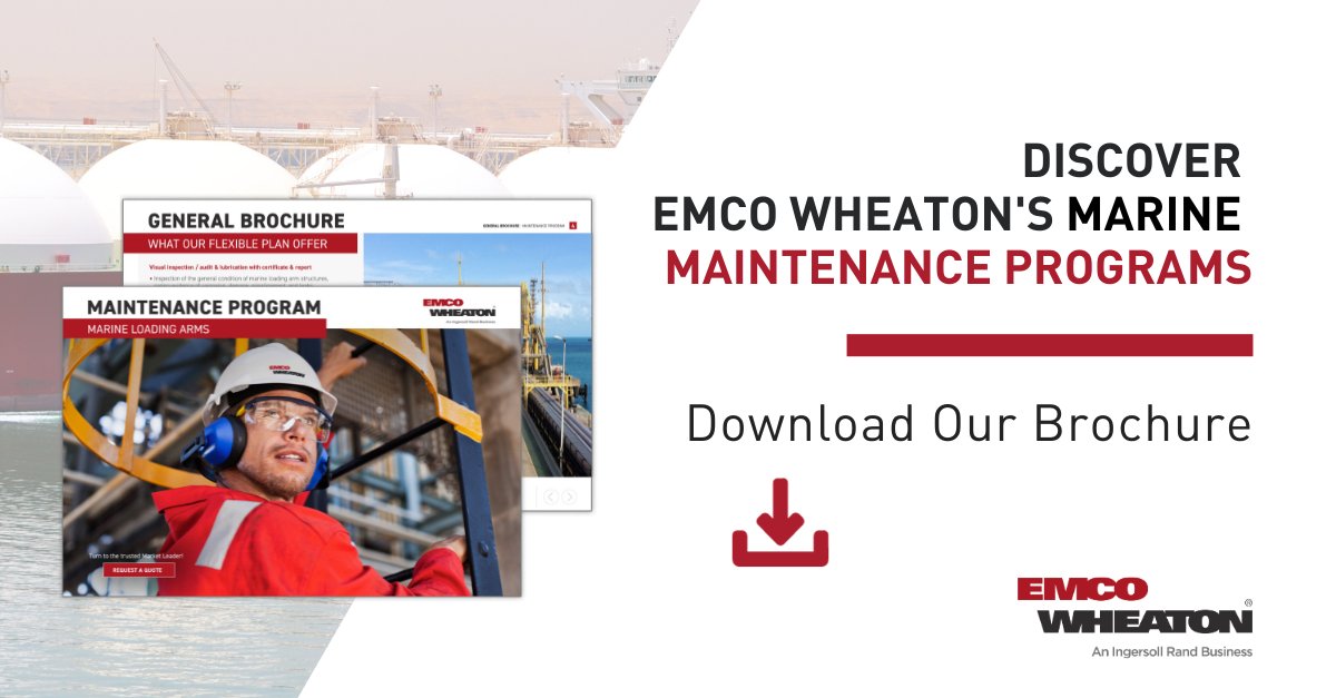 EmcoWheaton's tweet image. 👉 shorturl.at/uEVW1 Unlock Peak Performance and Cost Efficiency with Emco Wheaton's Marine Loading Arms Maintenance Programs! 🛠️
Discover all our customer support agreements and what our flexible plan offers. Discover Now! #EmcoWheaton #Aftermarket #MarineLoadingArms