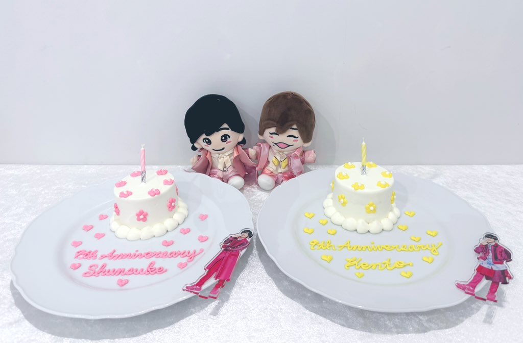 yu8nnw15's tweet photo. ちょっと遅れちゃったけど、
長尾くん入所9周年おめでとう〜！💕
アイドルになってくれてほんとにありがとうだよ〜💎

一緒にお祝いしてきた🥂🩷💛

#長尾謙杜　#道枝駿介
#長尾謙杜入所9周年
#信号ブラザーズ入所9周年 https://t.co/2ieArTAxEn