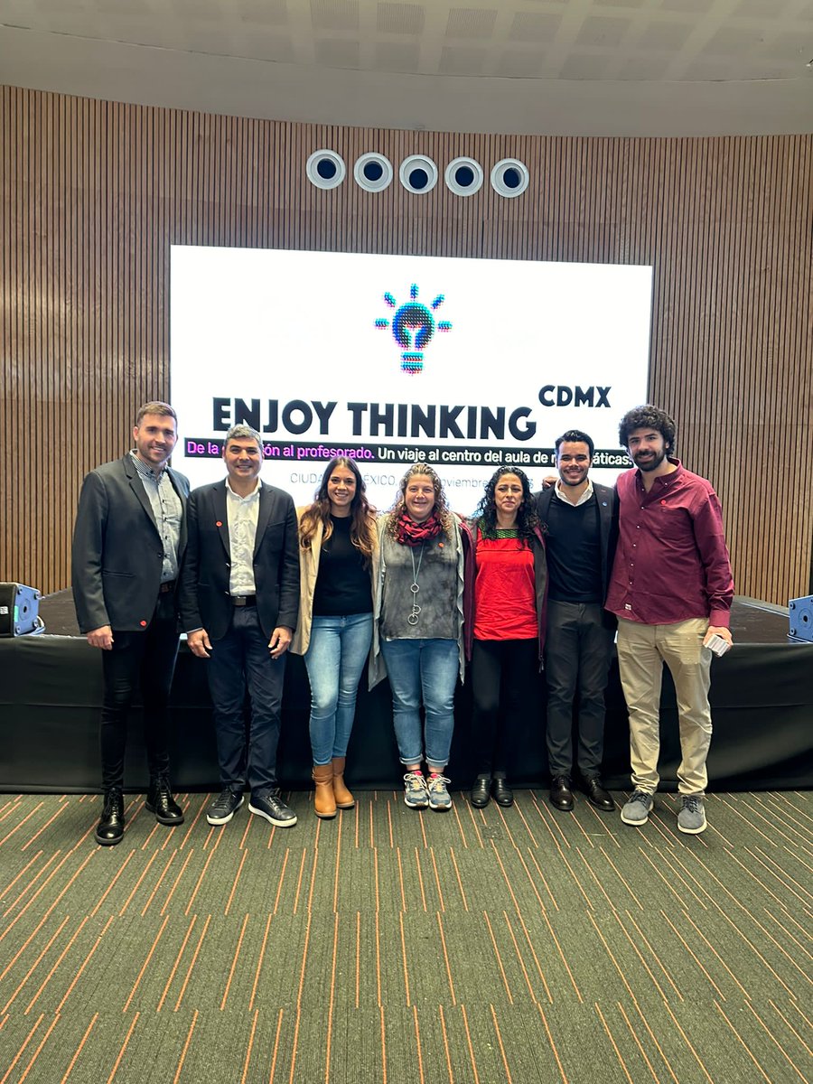 lau_morera's tweet photo. Empezamos el #EnjoyThinkingMX!!!
Mucha ilusión de poder estar aquí con @oscarabellon, Marimar Patrón, @LandmanPol, Sergio Martín y Alba Torregrosa! @innovamat_es https://t.co/v326vkIVJ6