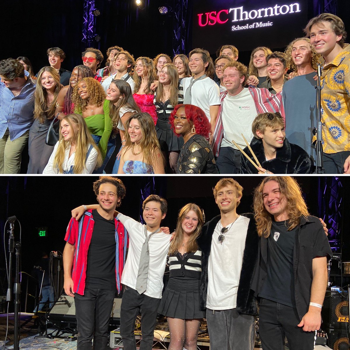 MarenAlford's tweet photo. So grateful for these incredible friends, gifted artists, and my drumming brothers! ❤️ #grateful #Thanksgiving #PopKids @USCThornton https://t.co/eed2F3Ok5H
