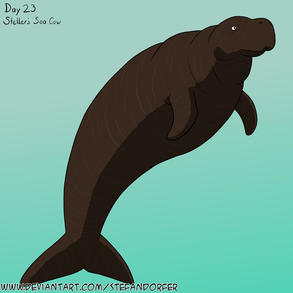 Stefandorfer's tweet image. Hey, wow! Big sea cow!
#paleoart #promptlist #paleovember #paleovember2023 #paleoart2023